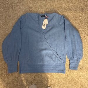 NWT Vineyard Vines Light Blue V-Neck Sweater